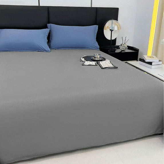 geerera Queen Solid Color Bed Sheet, Lightweight, Soft, Wrinkle-Free, Breathable Microfiber Bed Sheet, Machine Washable 71x91 inch