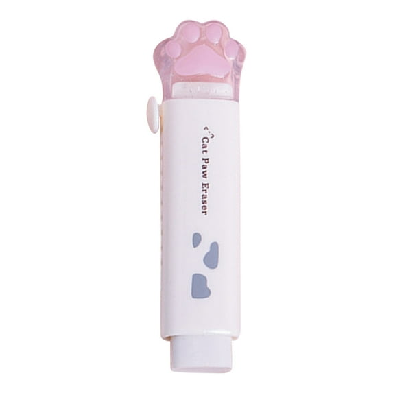geerera Retractable Pencil Eraser, Cat Paw Eraser for Writing & Drawing, for Office, Home, Painting, Gift
