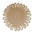 thumbnail image 1 of geerera Round Woven Placemats, Trivets for Hot Dishes Hot Pots, Thick Heat Insulation Mats,Table Decorations for Home,Wedding,Party, 7 Inches, 1 of 6