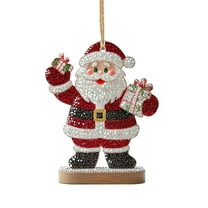 geerera Santa Claus Ornament, Acrylic Hanging Holiday Decor, Christmas Tree Pendant, for Holiday Party Gifts, Festive Displays, Seasonal Exchanges