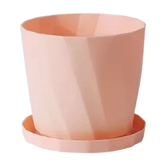 geerera Scandinavian Style Resin Green Plants Gallon Flower Pots Concise Thickened Long-lasting Plastic Imitation Ceramic Household Pots Large Size