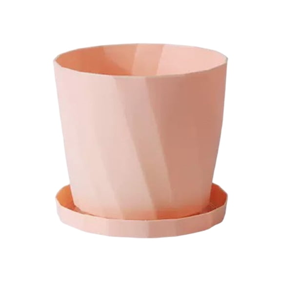 geerera Scandinavian Style Resin Green Plants Gallon Flower Pots Concise Thickened Long-lasting Plastic Imitation Ceramic Household Pots Large Size