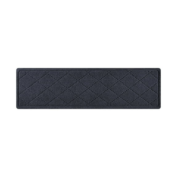 geerera Self-Adhesive Stair Carpet, Striped Design, No-Slip Silent Step, Cut-to-Fit, Washable, for Staircase, Loft, Apartment, 8x30 inch
