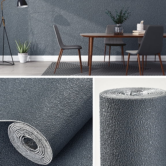 geerera Self Adhesive Waterproof Wallpaper 20" x 110" for Bedroom Living Room Background Wall Thickened Warm Peel and Stick Decor