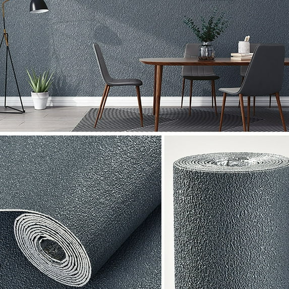 geerera Self Adhesive Waterproof Wallpaper 20" x 110" for Bedroom Living Room Background Wall Thickened Warm Peel and Stick Decor