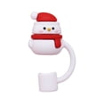 thumbnail image 1 of geerera Silicone Christmas Straw Cover, Reusable Straw Sleeve, 0.4 Inch Diameter Straw Cover, for Holiday Parties, Home Use, Water Bottle Protection, 1 of 9