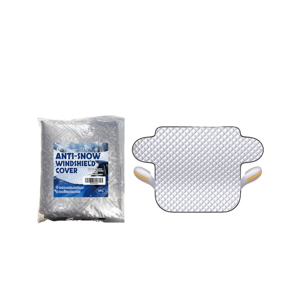 geerera Silver-Coated Windshield Snow Cover, Frost and Snow Protector Shield, for Cars and Trucks, Overnight Frost Prevention, Winter Car Protection 41"x79"