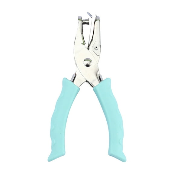 geerera Single Hole Punch, One Hole Puncher with Soft Grip Handle, 6mm Paper Hole Punches,for DIY Craft Tags Clothing Ticket Scrapbook Tool, 3 Colors Options