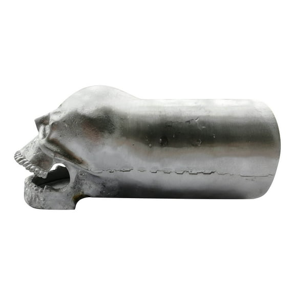 geerera Skull Exhaust Tip, for Motorcycle, Metal Muffler Silencer Cover, 2-Inch Inlet Diameter