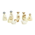 thumbnail image 1 of geerera Small Resin Nativity Scene Set, 10Pcs Christmas Holy Family Miniature Figurines for Xmas Tabletop Decor, 1 of 6