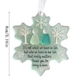 thumbnail image 1 of geerera Snowflake Shaped Sea Glass Ornament, Handcrafted Friendship Decor, Eternal Keepsake Souvenir, for Gift Giving Display, 3.15", 1 of 9