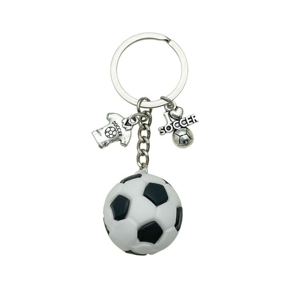 geerera Sports Keychain Pendant, Soccer Bag Charm, for Sports Event Gift, Crossbody Bag Decoration, Fan Accessory