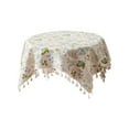 thumbnail image 1 of geerera Square Small Table Cloth, Linen Small Floral Tablecloth, Heat Insulation Home Tablecloth for Kitchen Dining Tabletop Decoration Tea Party Farmhouse, 35 inch, 1 of 6