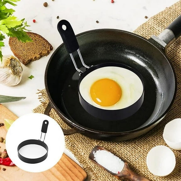 geerera Stainless Steel Egg Rings, Nonstick Breakfast Ring Molds, for McMuffins, Pancakes, Perfect Shape Cooking, 3.6X0.84 inch