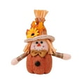 thumbnail image 1 of geerera Sunflower Scarecrow Ornament, Mini Pumpkin and Maple Leaf Dwarf Doll, for Shelf Display, Thanksgiving Table Decor, Fall Arrangement, 1 of 6