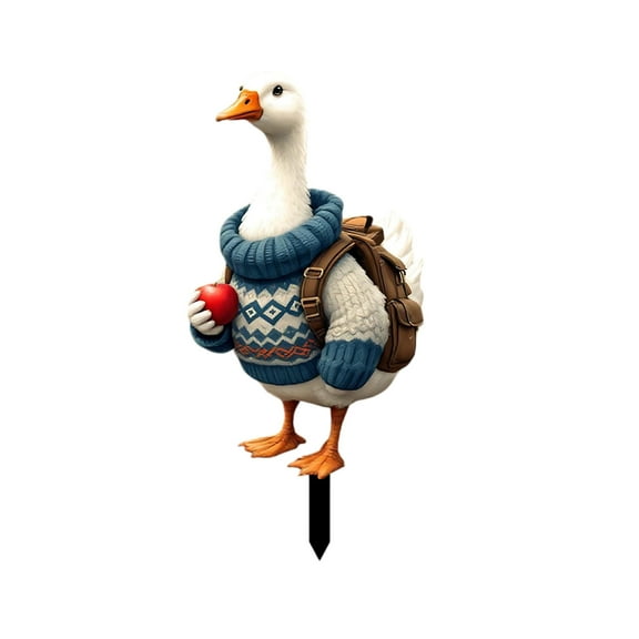 geerera Thanksgiving Goose Decoration, Goose Yard Stake, for Garden Farm, Patio, Backyard