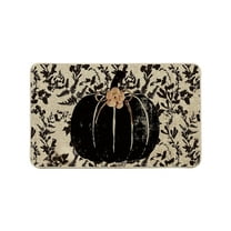 geerera Thanksgiving Pumpkin Doormat, Non-Slip Entrance Mat 15.3x23.6 Inches, for Front Door, Bathroom, Kitchen Entryway