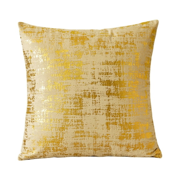 geerera Throw Pillow Case,Square Foil Printed Cushion Cover, Soft Velvet Cushion Covers for Living Room Couch Bed Sofa Chair Home Decor Decorations 18X18 inch