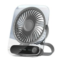 geerera Wall Mounted Or Standing Portable Fan USB Rechargeable Fan， 180° Foldable, Slim Silent,Multi-Gear Speeds Suitable For Travel Home Office And Bedroom Use