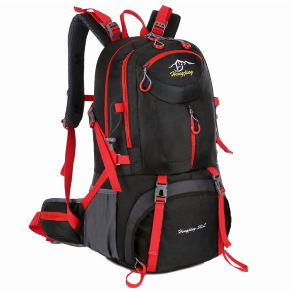 geerera Waterproof Hiking Backpack - 50L Lightweight Mountaineering Bag, Load Reduction Backpack for Outdoor Camping Travel