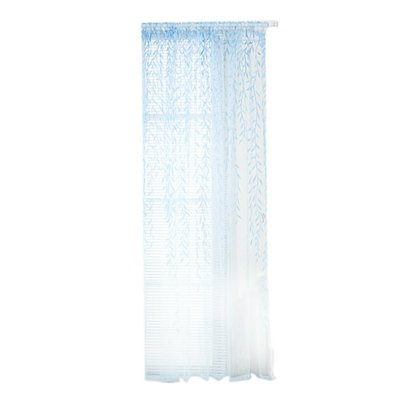 geerera Wicker-Pattern Shade Curtains - 55 X 94 Inch White Gauze Panels for Bedroom & Living Room, Sun Filtering Window Screens