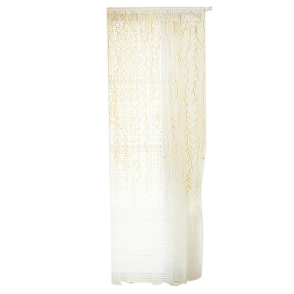 geerera Wicker-Pattern Shade Curtains - 55 X 94 Inch White Gauze Panels for Bedroom & Living Room, Sun Filtering Window Screens
