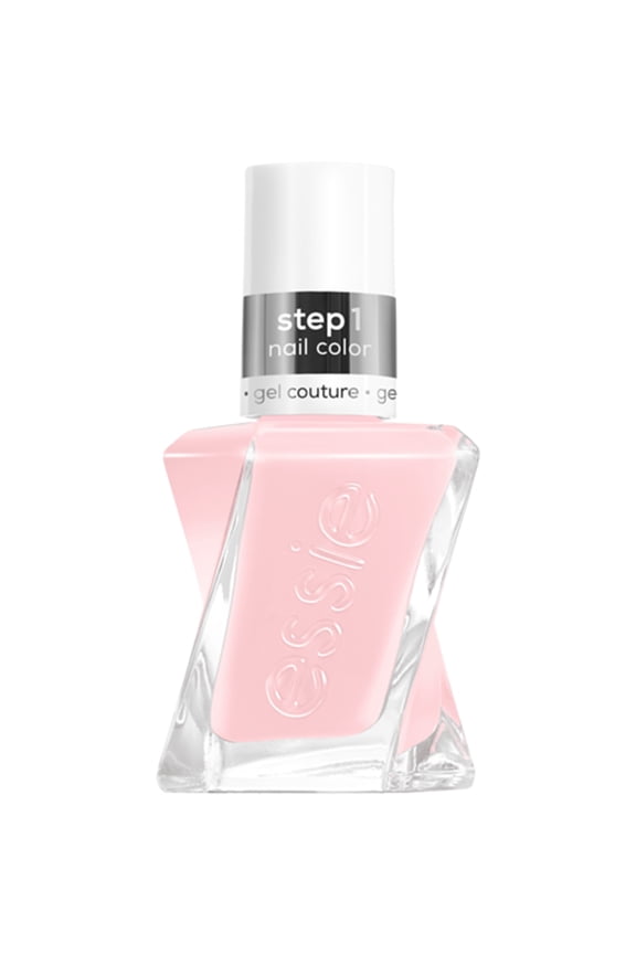 gel couture by essie gel-like nail polish, vegan, pink, sheer fantasy, 0.46 fl oz