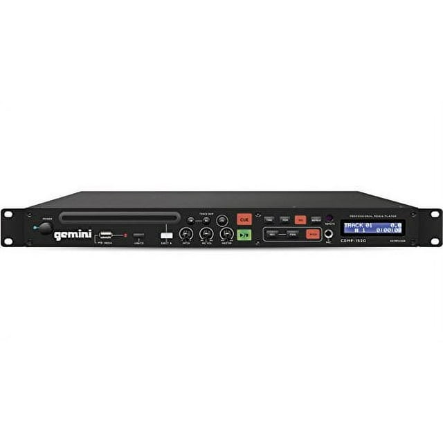 gemini CDMP-1500 19-inch Professional 1U Rackmount Single CD / MP3 / USB Player (cdmp1500)