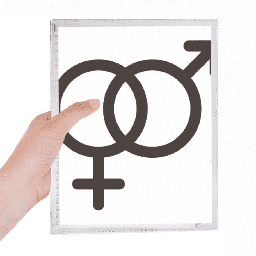 gender difference equality between men women rainbow notebook loose diary refillable journal statiry
