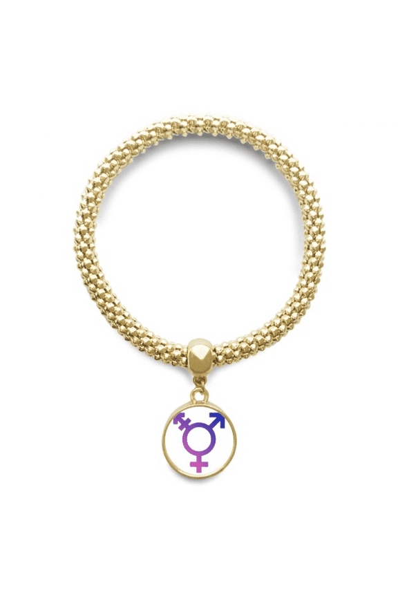 gender identity rainbow equality en chain bracelet pendant jewelry hand ornament