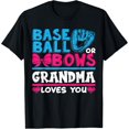 thumbnail image 1 of gender reveal baseball or bows grandma loves you T-Shirt, 1 of 7
