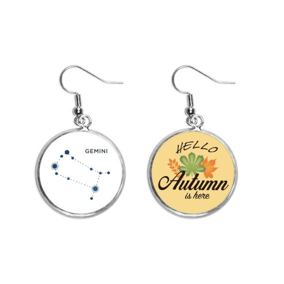 geni constellation sign zodiac earring dangle autumn earring jewelry