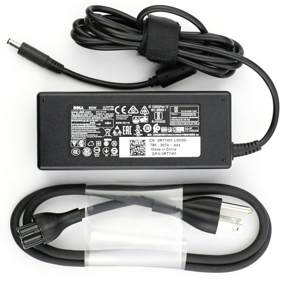 genuine original oem 90w for dell 0rt74m rt74m pa-1900-32d5 ac adapter exact 19.5v 4.62a