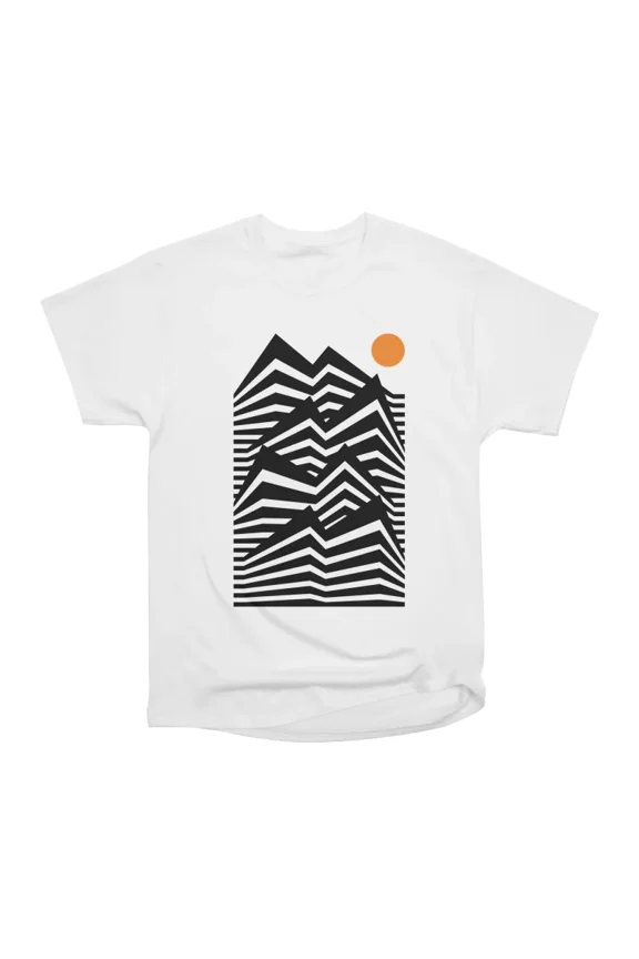 geometric mountain T-Shirt Tee Gift For Him Merch For Her Apparel For Friend