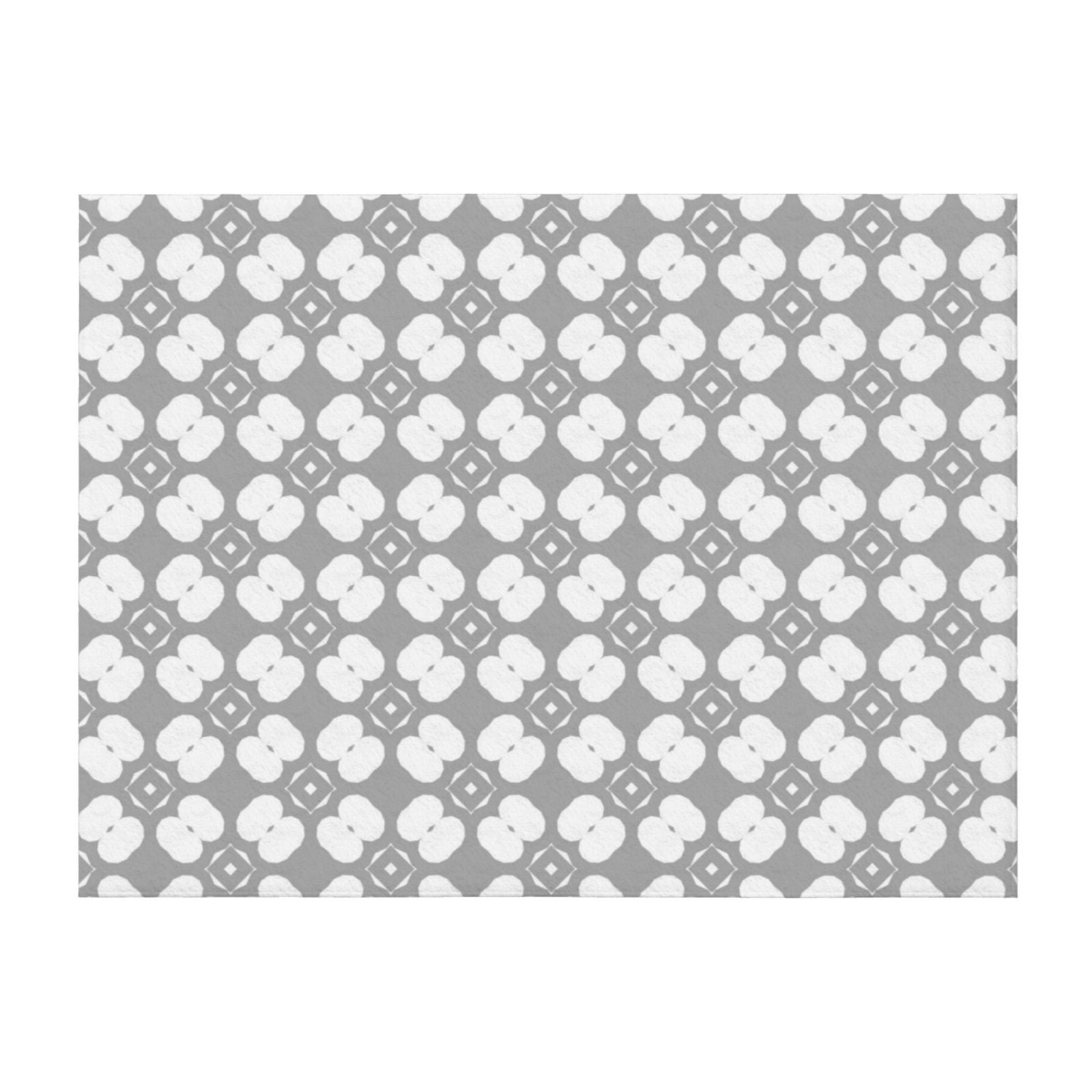 geometric ornamental print Throw Blanket for Couch, Super Soft Fuzzy