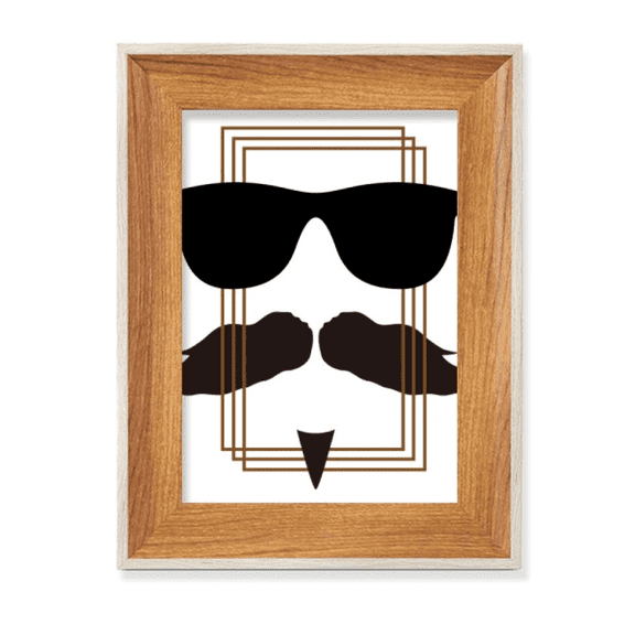 geometric square stacked fdesktop wooden photo frame display picture art painting multiple sets