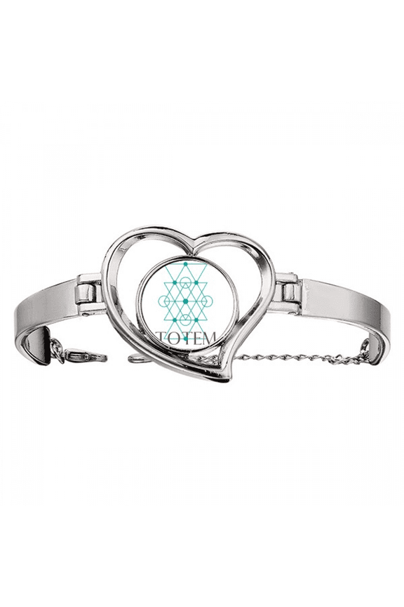 geometry line triangular bracelet heart jewelry wire bangle