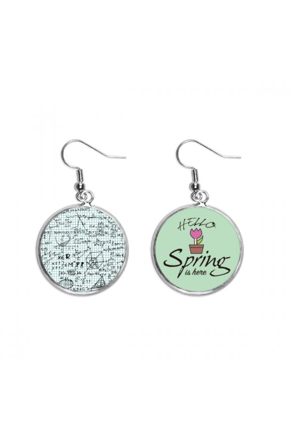 geometry mathematical formulas calculus figure decoration dangle season sp earring jewelry