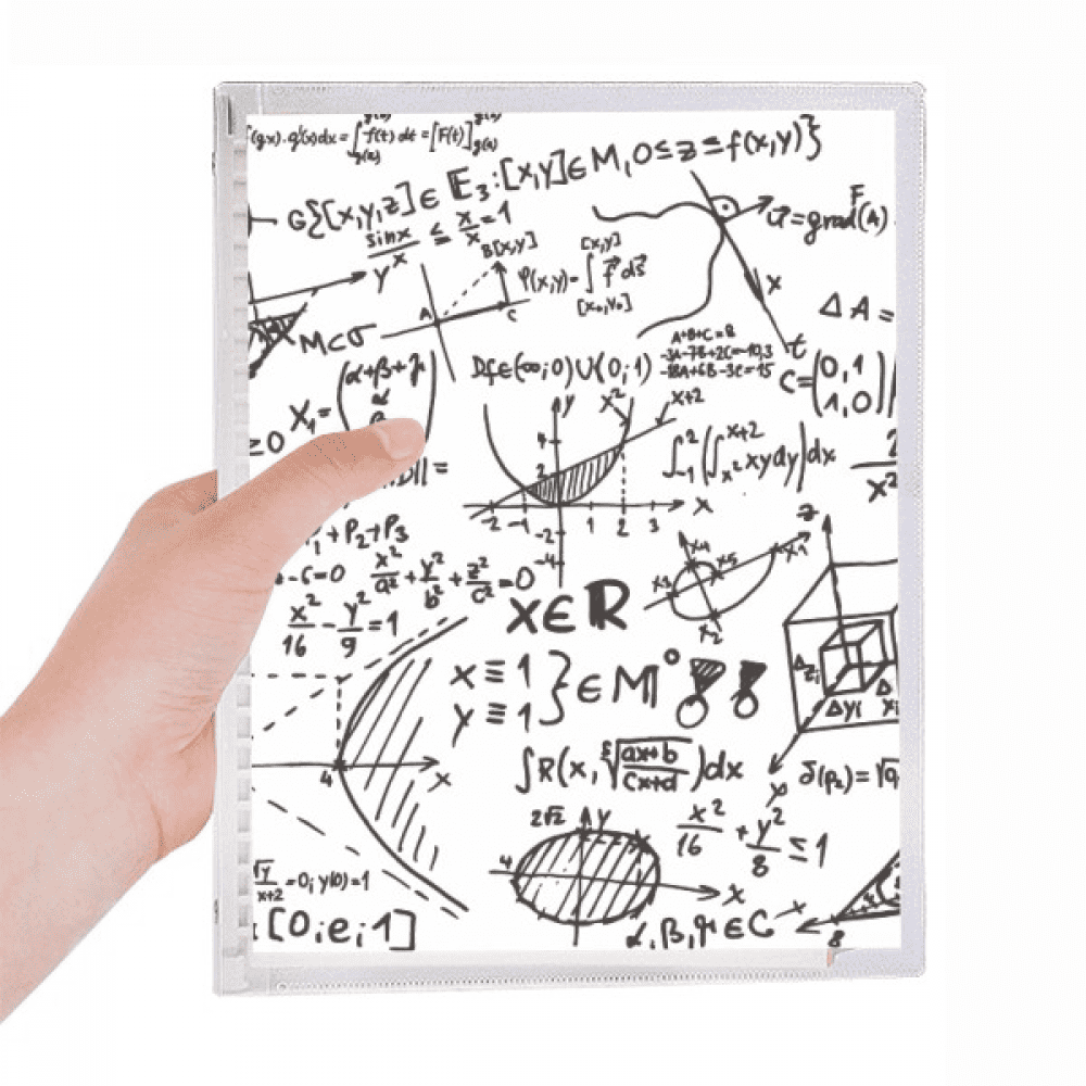 geometry mathematical formulas calculus figure notebook loose diary refillable journal statiry