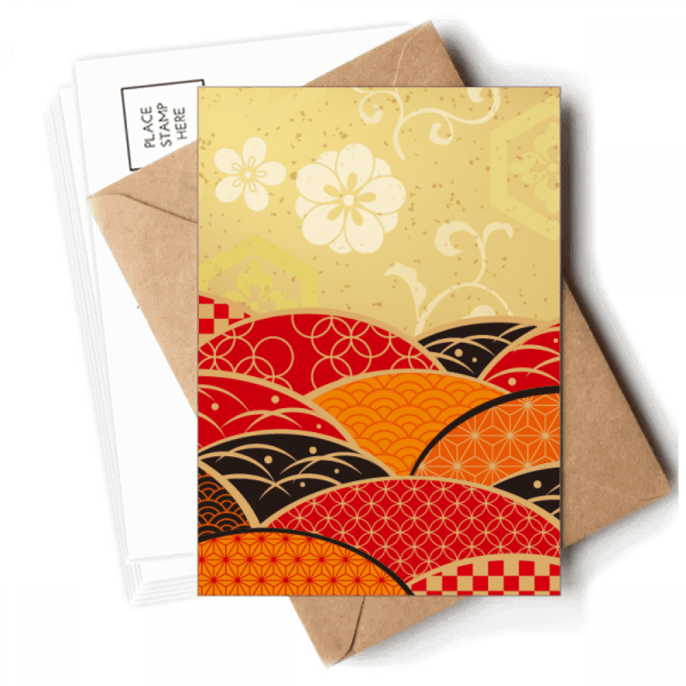 geometry pattern japan Postcards Envelopes Blank Note Cards Mailing