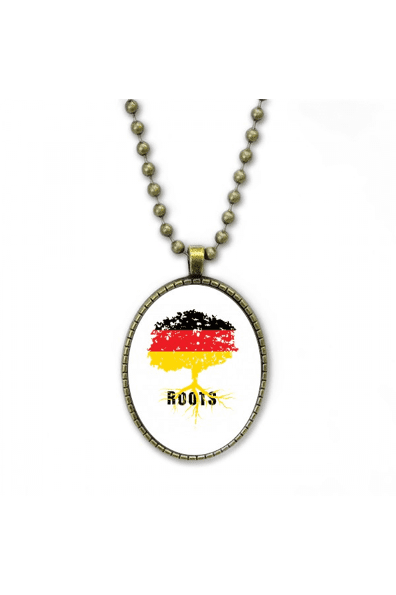 german flag root faly art deco fashion necklace vintage chain bead pendant jewelry collection
