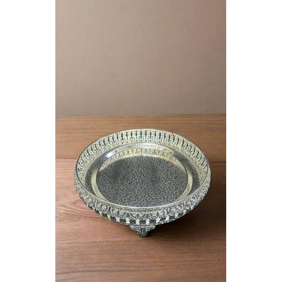 german silver tray for serving/ gift item, 12"