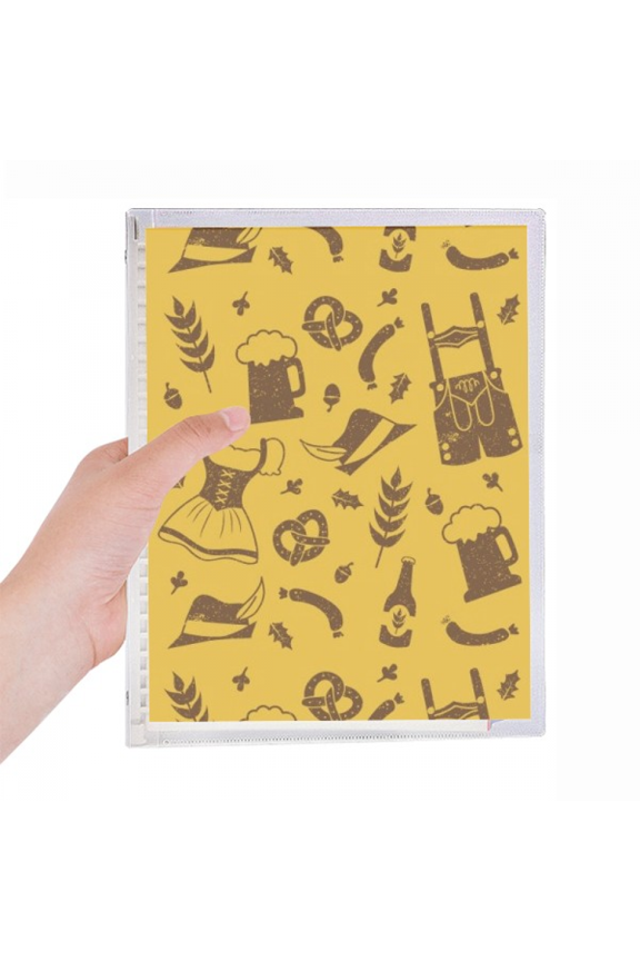 germany berlin culture custom pattern notebook loose diary refillable journal statiry