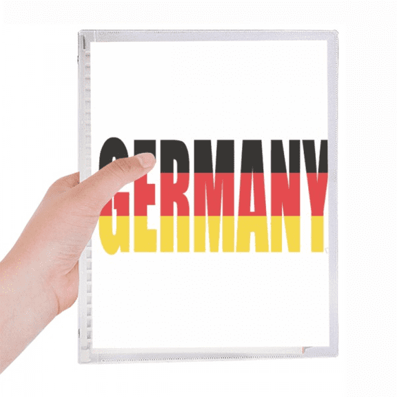 germany country flag name notebook loose diary refillable journal statiry