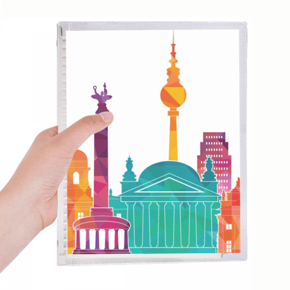 germany famous landmark set notebook loose diary refillable journal statiry