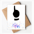 thumbnail image 1 of gesture outline pattern Welcome Back Greeting Cards Envelopes Blank, 1 of 4