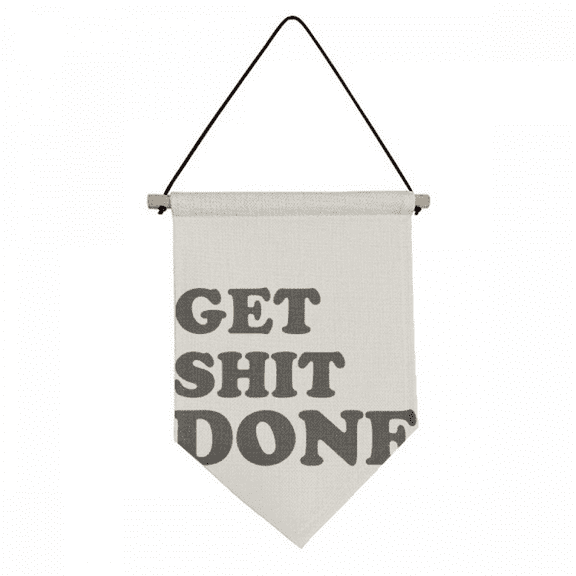 get d words quotes design Canvas Flag Hanging Wall Art Decor Banner