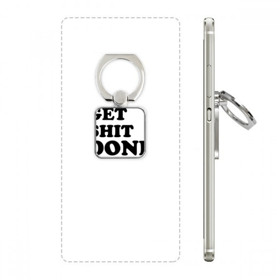 get d words quotes design square cell ph stand holder bracket universal support