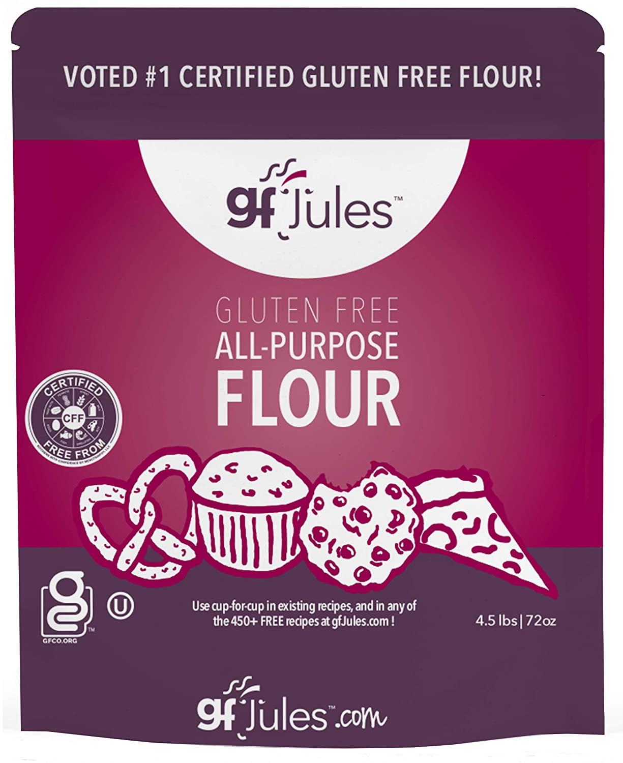 gfJules Gluten Free All Purpose Flour 4.5LB Walmart