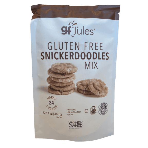 gfJules Gluten Free Snickerdoodle Cookie Mix, Certified Gluten Free, Vegan, Non-GMO, Top 9 Allergen Free, Kosher OU, Women-Owned, 12.17 oz, Makes 24 Cookies